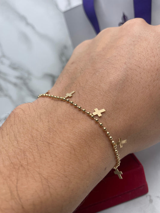 Pulsera Militar Cruz 18 cm