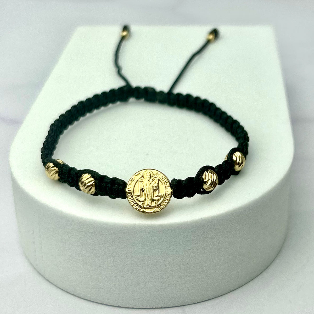 Pulsera Tejida Balin Italy Recubierto Hrj San Benito ORL18K NG