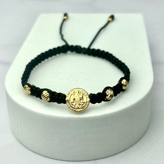 Pulsera Tejida Balin Italy Recubierto Hrj San Benito ORL18K NG
