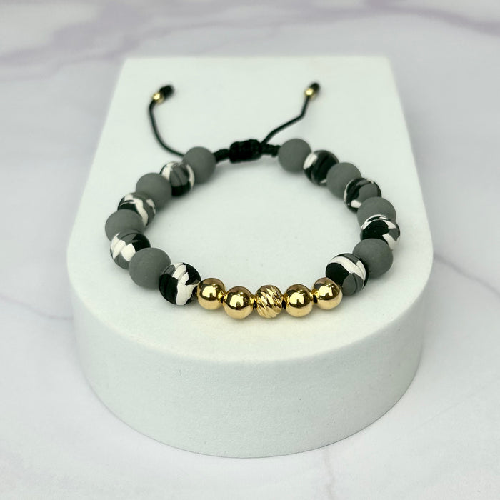 Pulsera Full Balin Neopreno Camuflado, Liso e Italy Oro Laminado 18 K GR