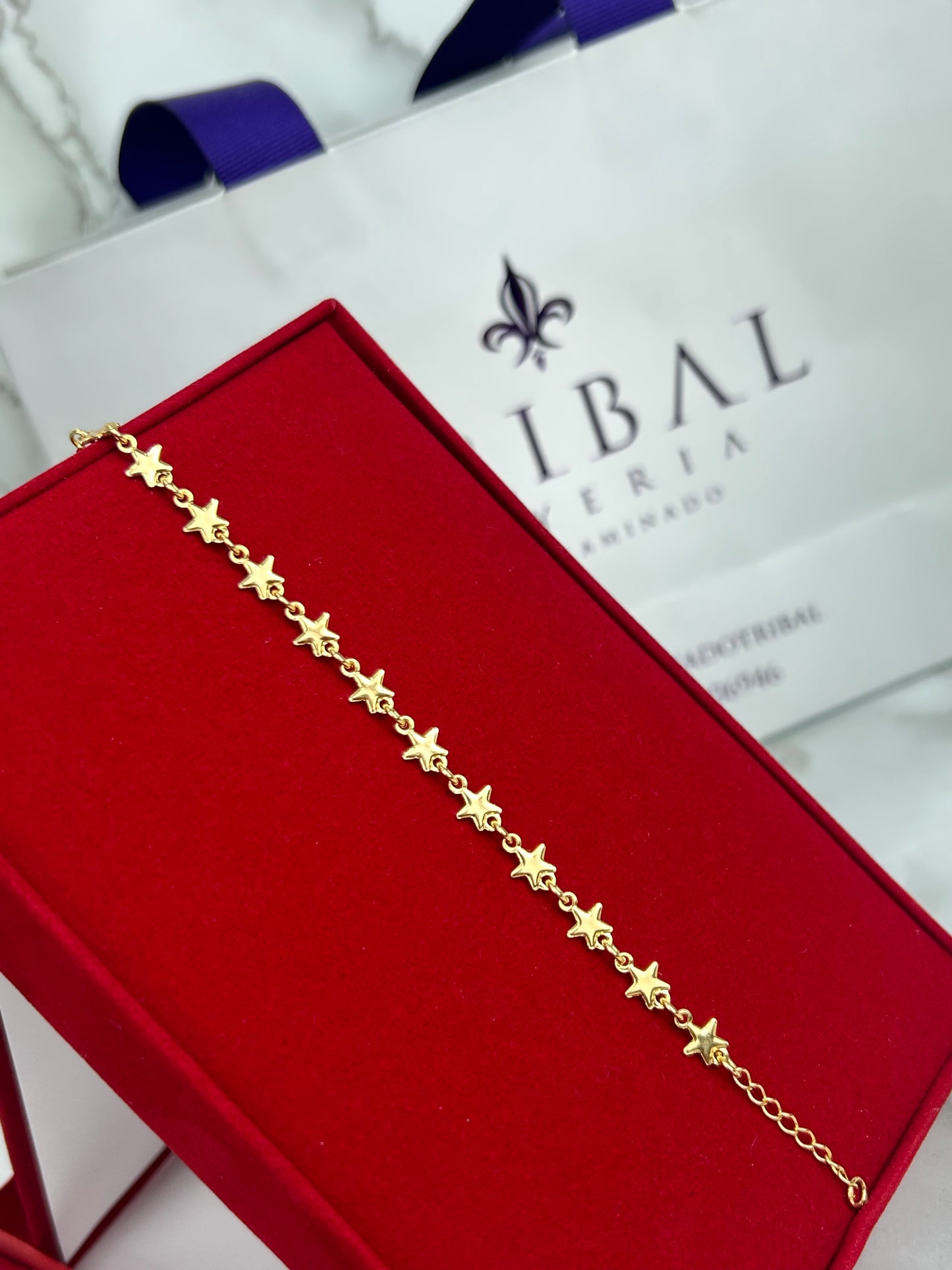 Pulsera Estrella 16.5cm, más extensor
