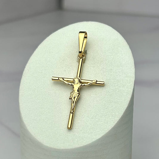 Dije Cruz Cristo Remarcado grande 3.8 cm x 2.4 cm