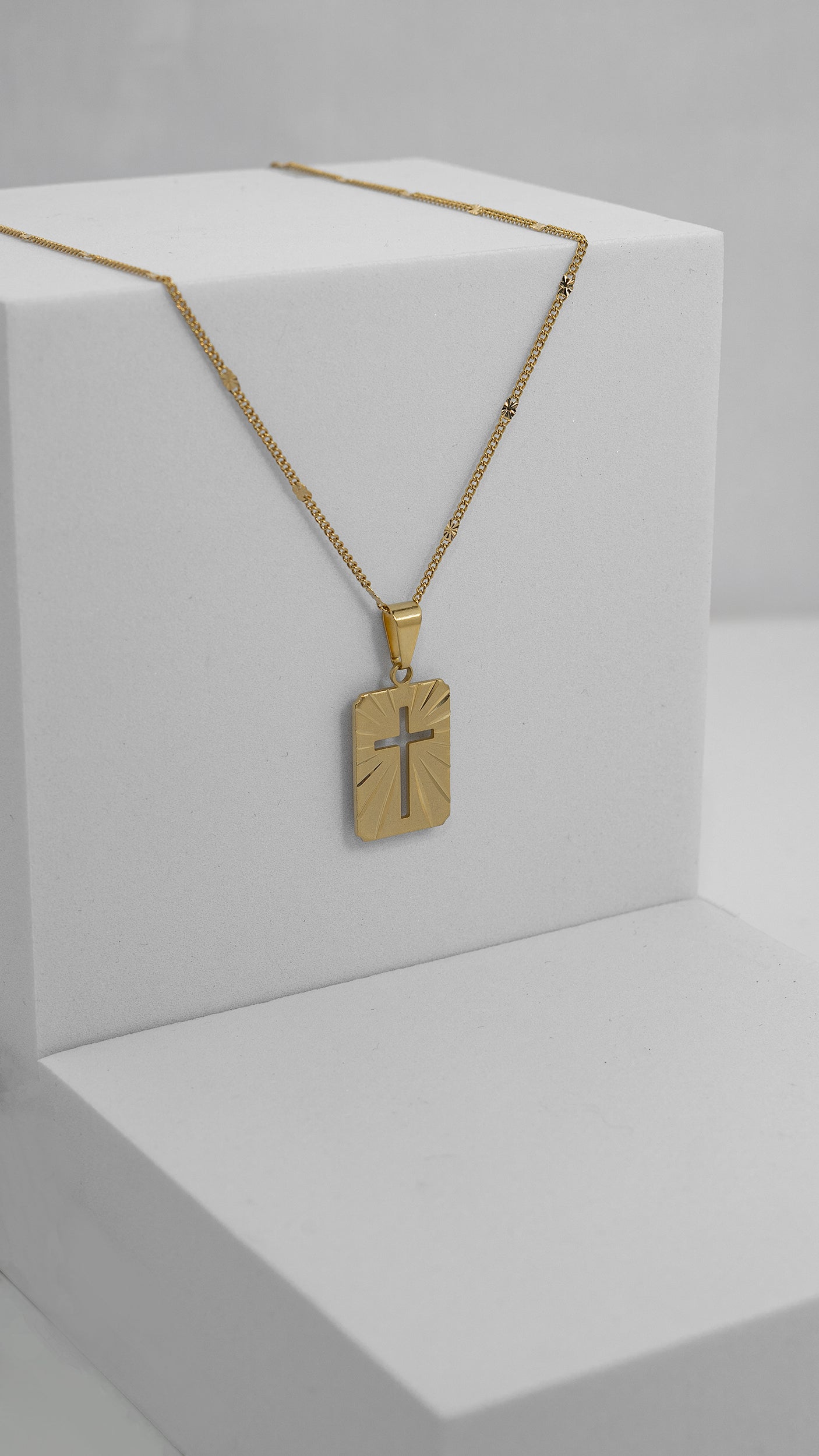 Cadena Cubana con Destellos - 1.2mm 60cm