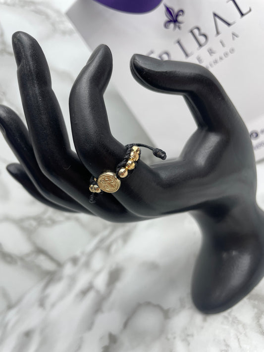 Anillo Tejido Balin Mixto con HRJ San Benito 8 mm NG