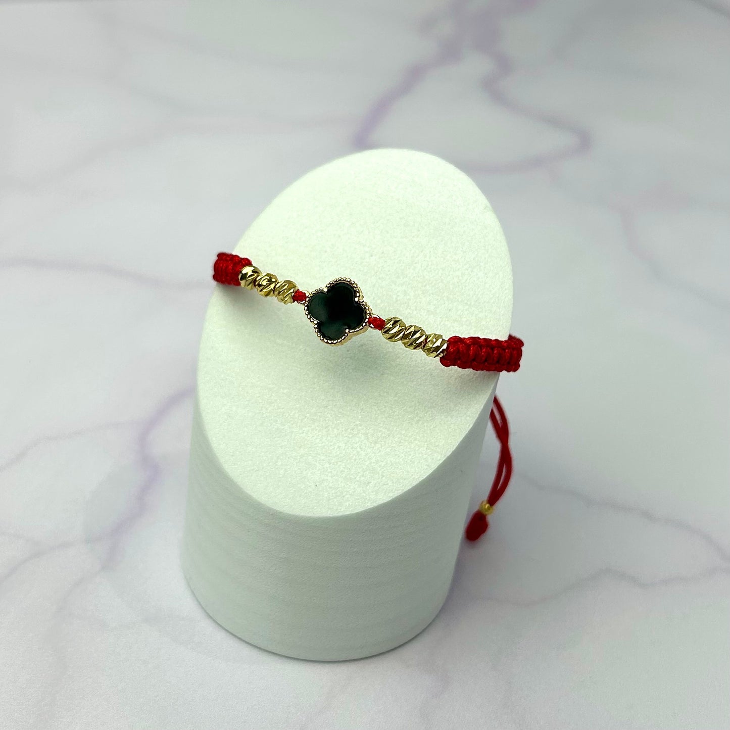 Pulsera Tejida con HRJ Tipo Van Cleff NRG con Balin Italy Oro Laminado 18K RJ