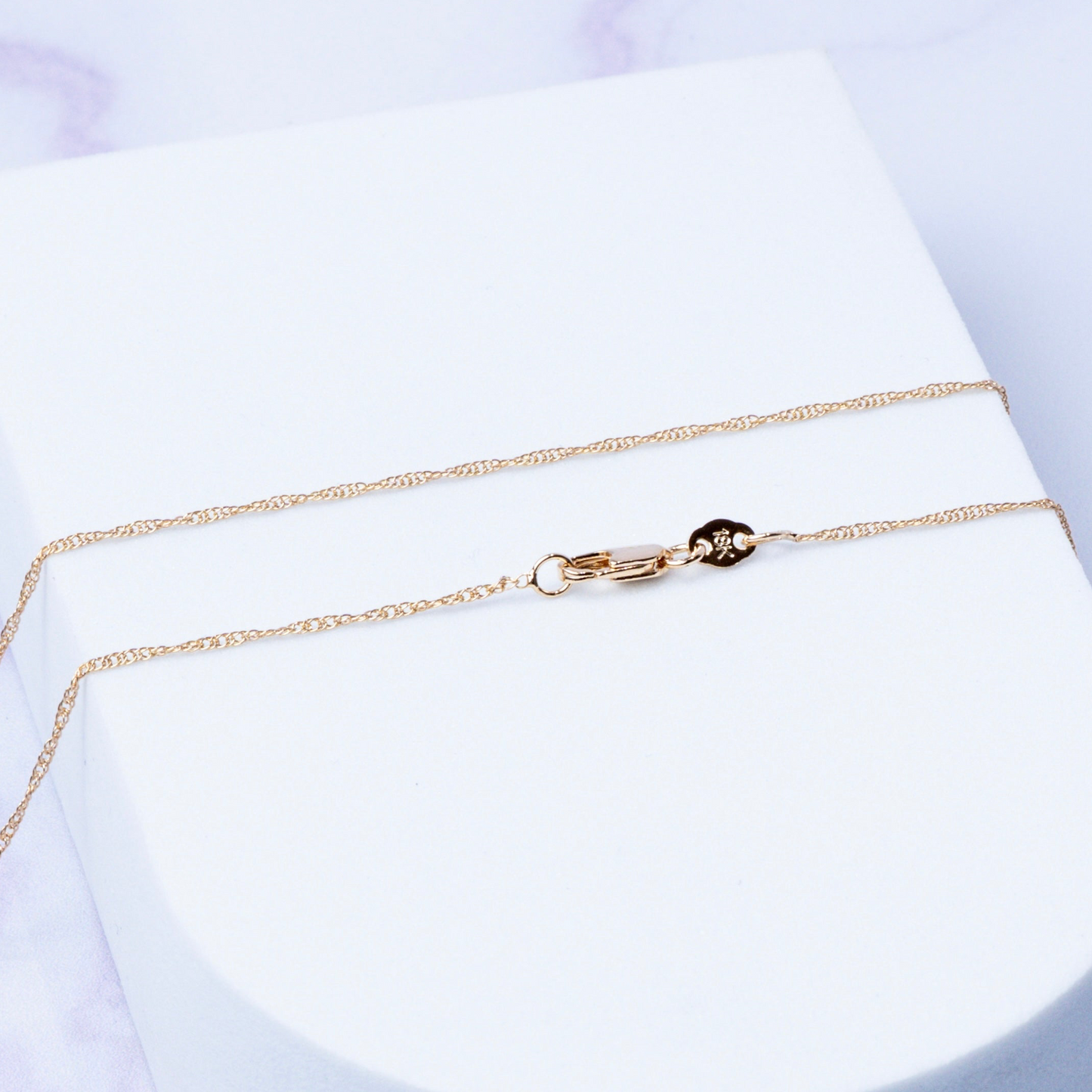 Cadena Singapur Diamantada 1 MM 45CM