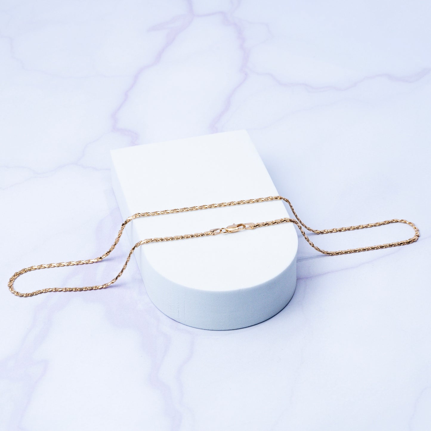 Cadena Tejido Gota Enlazada 2.5 mm 50 cm