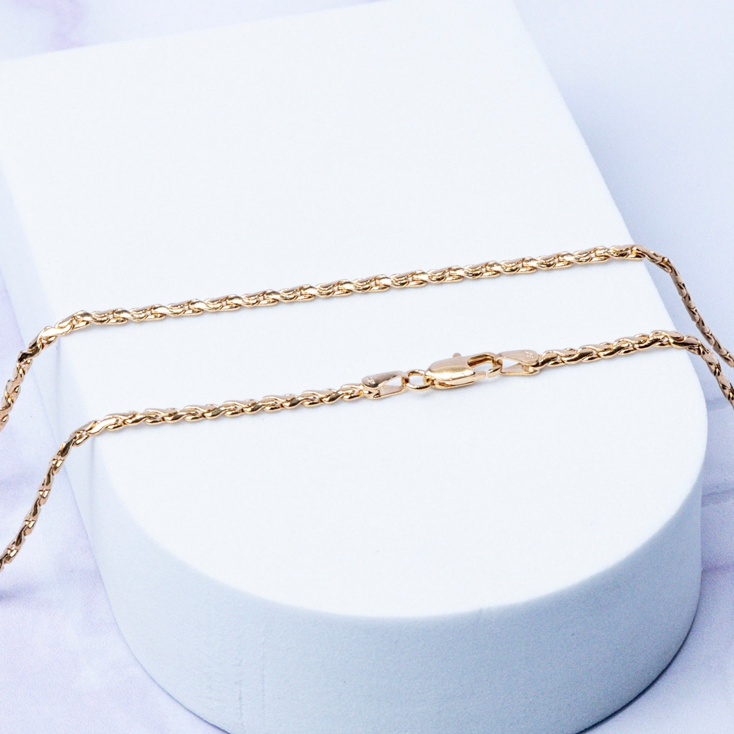 Cadena Tejido Gota Enlazada 2.5 mm 50 cm