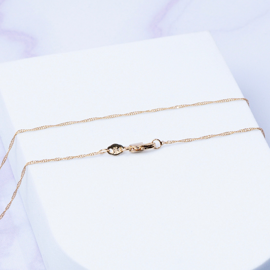 Cadena Singapur Diamantada 0.5MM 40CM