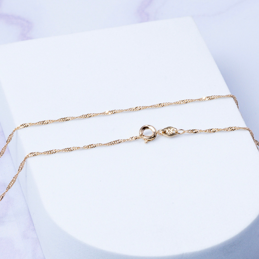 Cadena Singapur Diamantada - 2mm 45cm