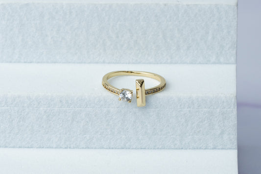 Anillo Tipo Cartier Ajustable Circones Cristal