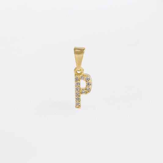 Dije letra P circones