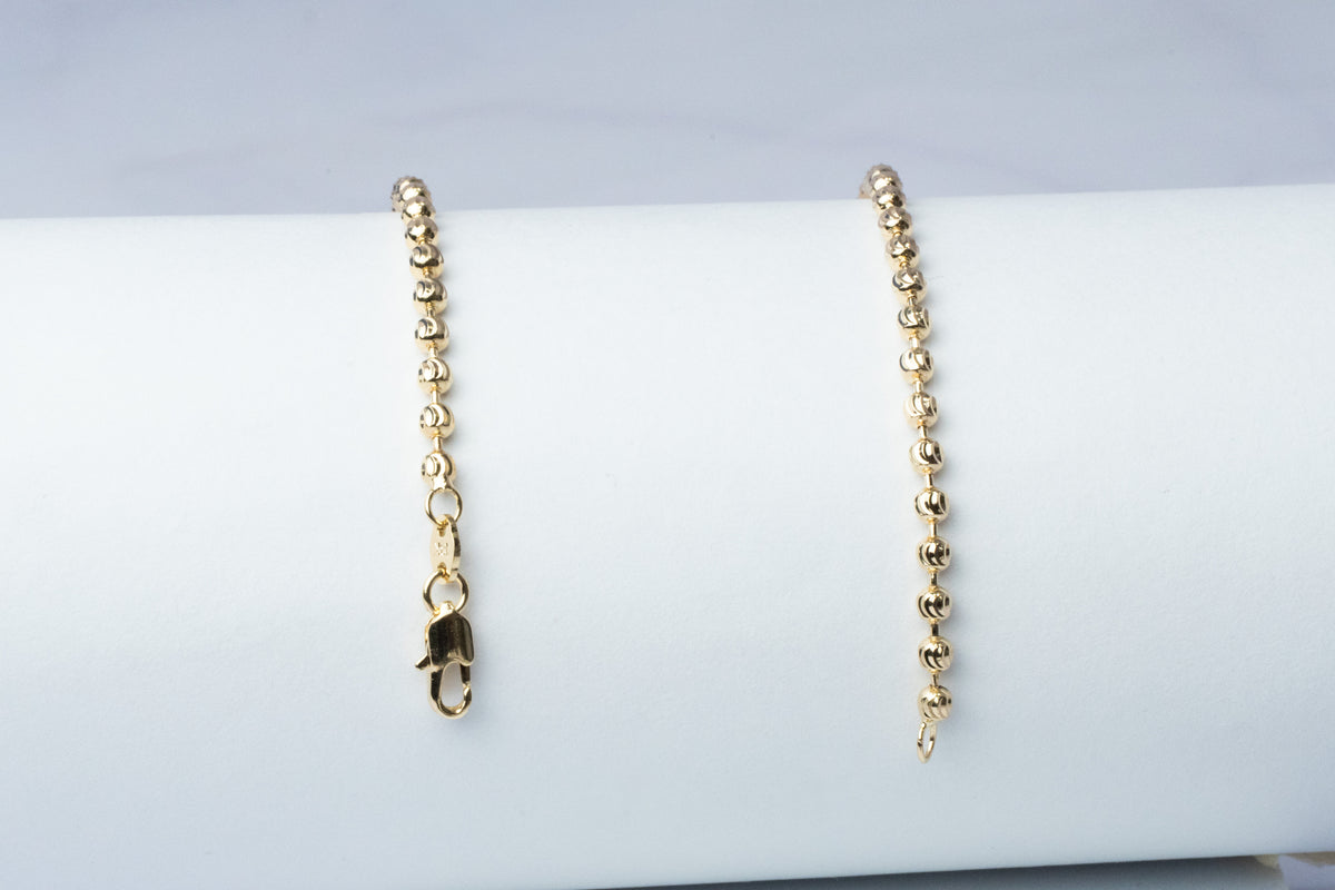 Pulsera Militar Diamantada 2.6 mm x 18 cm