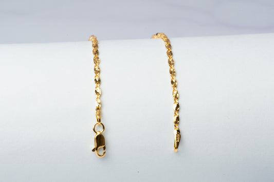 Pulsera Espejo Entorchada 2 mm x 19.5 cm