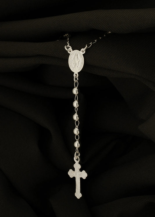 Rosario Milagrosa 55 cm Plata 925