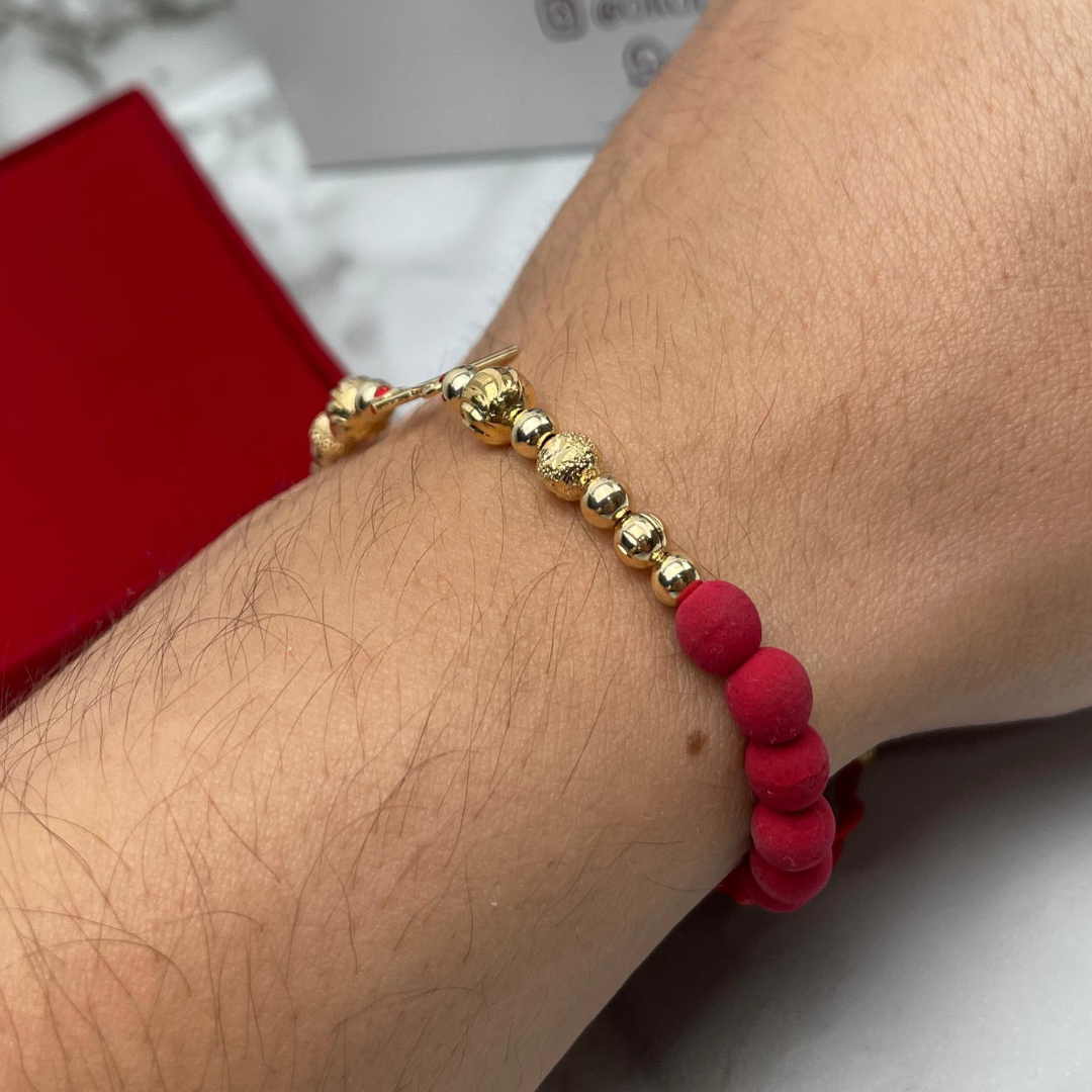 Pulsera Balin Surtido + Cruz - Roja