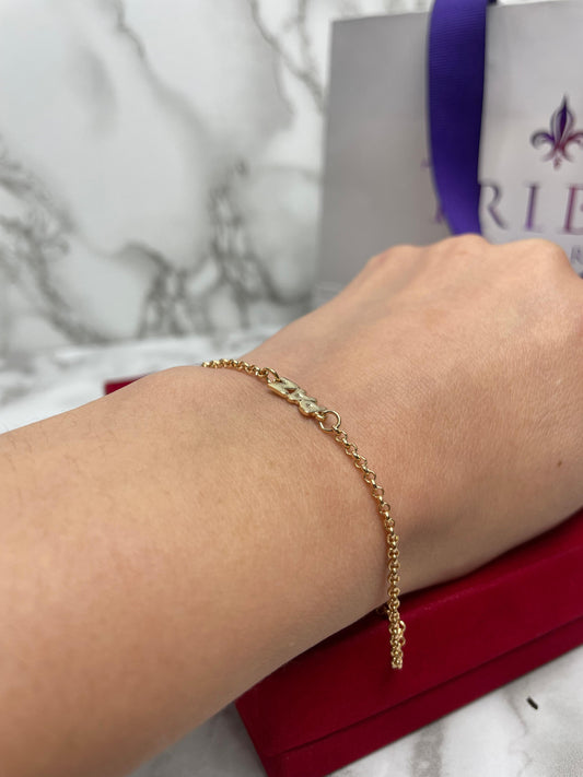 Pulsera Dije Paz 19 cm