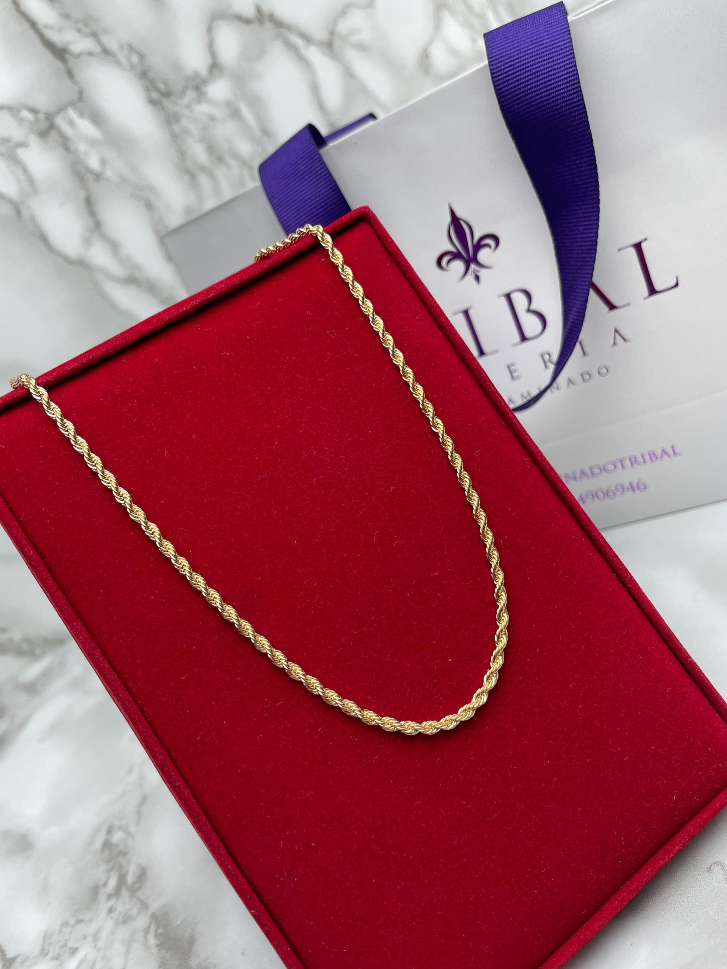 Cadena Lazo Diamantadoa 2.5MM