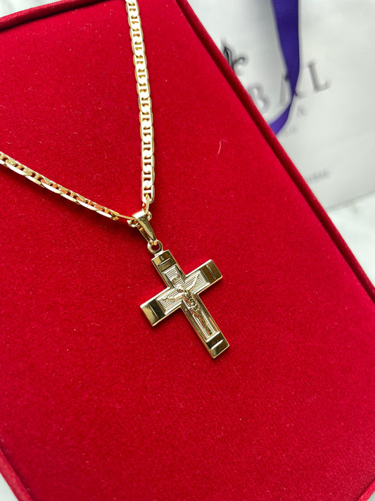 Dije Cruz Griega Jesucristo 34*20mm